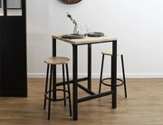 Σετ Τραπέζι και Σκαμπό Loca Home Deco Factory - 3 τεμάχια