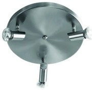 Σποτ Φωτιστικό Οροφής 3XGU10 μεταλλικό 9075-3Φ Inlight-9075-3Φ-Νίκελ Ματ-Νίκελ Ματ 9075-3Φ-Νίκελ Ματ