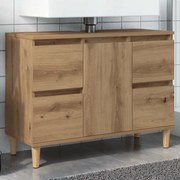 vidaXL Ντουλάπι Νιπτήρα τεχνίτης Δρυς 80 x 33 x 60 εκ.