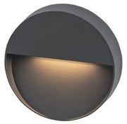 Απλίκα Φωτιστικό Τοίχου Στρογγυλό LED 7W IP65 3000K Zambelis-E242-G-Ανθρακί E242-G