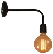 Απλίκα Φωτιστικό Τοίχου 1xE27 Μαύρο Selena 77-2899 Homelighting-77-2899-Μαύρο 77-2899