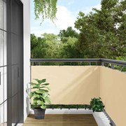 vidaXL Περίφραξη Μπαλκονιού Προστατευτική Κρεμ 800x90 εκ. από PVC