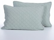 Ζεύγος Μαξιλαροθήκες Καπιτονέ (52x72) Nef-Nef Homeware Serenity Bruno Mint
