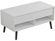 Τραπέζι Σαλονιού Skyfi 230-000022 100x60x45cm White-Black