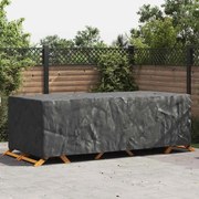 vidaXL Κάλυμμα επίπλων εξωτερικού χώρου Μαύρο 300 x 110 x 70 εκ. 600D