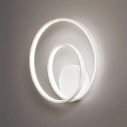 Φωτιστικό Τοίχου - Απλίκα 6619 B LC 28W Led Φ30cm White Perenz Αλουμίνιο