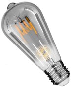 Λαμπτήρας Led Soft Spiral Filament 99142 ST64 E27 6W 470lm Dimmable Fume GloboStar 6W