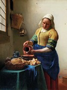 Αναπαραγωγή The Milkmaid, c.1658-60, Jan Vermeer