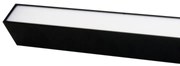 Adeleq Φωτιστικό LED Αλουμινίου Γραμμικό Στενό 50W 230V 3000K 150cm Μαύρο 21-150050001