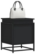 vidaXL Κουτί Αποθήκευσης με Καπάκι Μαύρο 40x40x51,5 εκ. Επεξ. Ξύλο