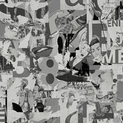 Ταπετσαρία Τοίχου Νεανική Brushes Comics M47709 Γκρι 53 cm x 10 m