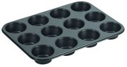 Φόρμα Muffins 12 Θέσεων Select AF00800023 38x26x3cm Black Max Home Αλουμίνιο