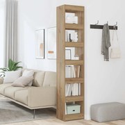 vidaXL Ντουλάπι βιβλίων/διαχωριστικό δωματίου Artisan Oak 40x30x198 cm
