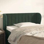 Κεφαλάρι με Πτερύγια Σκούρο Πράσινο 83x23x78/88 εκ. Βελούδινο - Πράσινο
