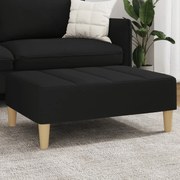 Υποπόδιο Μαύρο 77x55x31 εκ. Υφασμάτινο 4007391