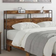 vidaXL Κεφαλάρι Αποθήκης Καπνιστή δρυς 140 cm Επεξεργασμένο ξύλο