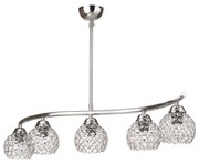 Φωτιστικό οροφής ''CAROLINA'' chrome-νίκελ 5φωτο Φ15 Ε27 100-03528