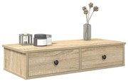 vidaXL Ράφι τοίχου με συρτάρια Sonoma Oak Κατασκευασμένο ξύλο