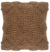 Boho 3d Ανάγλυφη Διακοσμητική Μαξιλαροθήκη Soragia σε 5 Αποχρώσεις 45x45cm Καφέ