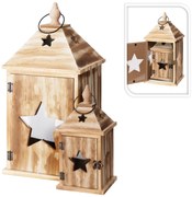 Σετ Διακοσμητικά Φανάρια με χερούλια και διαστάσεις 14x14x29.5cm και 19.5x19.5x42cm - 2 τεμάχια