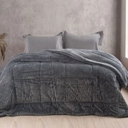 Γούνινο Κουβερτοπάπλωμα Υπέρδιπλο (220x240) Rythmos Etoile Grey