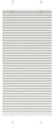 vidaXL Πλισέ περσίδα ανοιχτό γκρι 60x150 cm Πλάτος υφάσματος 59,4 cm
