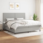 ΚΡΕΒΑΤΙ BOXSPRING ΜΕ ΣΤΡΩΜΑ ΑΝΟΙΧΤΟ ΓΚΡΙ 200X200 ΕΚ. ΥΦΑΣΜΑΤΙΝΟ 3141721