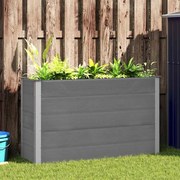 vidaXL Ζαρντινιέρα Υπερυψωμένη Γκρι 150 x 50 x 91 εκ. από WPC