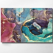 Πίνακας Γυάλινος 698GLS1419 70x50cm Multi Wallity Οριζόντιοι Γυαλί