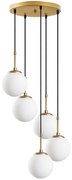 Φωτιστικό Οροφής Orbital 521SHN3460 40x40x115cm 5xE14 40W Gold Opviq