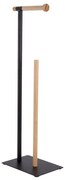 Βάση Χαρτιού Επιδαπέδια PT4054BK 16x67,5cm Black-Natural Present Time Μέταλλο,Bamboo
