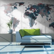 Φωτοταπετσαρία - World map on the wall 450x270