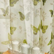 Παιδική Κουρτίνα (260x280) Με Τρέσα Whitegg Πεταλούδα Λαχανί