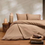 Σεντόνια Φανελένια Tundra (Σετ 3τμχ) Beige Melinen Μονό 170x260cm 100% Βαμβακερή Φανέλα