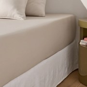 Σεντόνι με λάστιχο από βαμβακερό σατέν με γύρισμα 30 εκ., 350 κλωστές, Opale