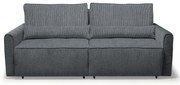 Καναπές Κρεβάτι Τριθέσιος ArteLibre SHELBY Γκρι 215x110x90cm