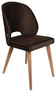 Καρέκλα τραπεζαρίας New Bella Fylliana Ύφασμα Καφέ 48x56x85 εκ. 2αδα 48x56x85 εκ.