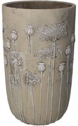 Κασπώ ArteLibre Λουλούδια Ιβουάρ Τσιμέντο 18x18x30cm