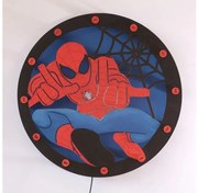 Spiderman Χειροποίητο Παιδικό φωτιστικό τοίχου ξύλινο 45x45cm FTX-312 Mood4Wood-FTX-312-Πολύχρωμο FTX-312