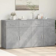 Βοηθητικά Ντουλάπια 2 Τεμ. Σκυροδέματος 79x38x80 εκ. Επεξ. Ξύλο 3276619