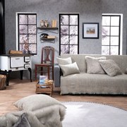 Μαξιλαροθήκη Διακοσμητική Sacramento 04 Grey Teoran 65Χ65 Acrylic,Cotton,Polyester