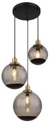 Κρεμαστό Φωτιστικό Οροφής 3xE27 Μαύρο Potter 15860-3H Globo Lighting-15860-3H-Μαύρο 15860-3H