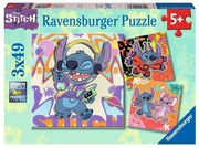Παζλ Disney Stitch 12001070 (3x49 Κομμάτια) 5 Ετών+ Multi Ravensburger