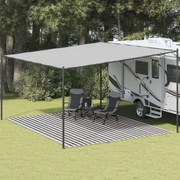 vidaXL Χαλί Σκηνής Ανθρακί / Λευκό 400x500 εκ. από HDPE