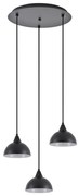 SE21-BL-B10-3BL-MS3 ADEPT PENDANT Black Metal Shade +