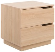 Κομοδίνο Verena I pakoworld σε φυσική απόχρωση 48x40x48εκ