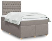 ΚΡΕΒΑΤΙ BOXSPRING ΜΕ ΣΤΡΩΜΑ TAUPE 120X190 ΕΚ. ΥΦΑΣΜΑΤΙΝΟ 3291230