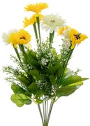 Μπουκέτο Με Μαργαρίτες Λευκές-Κίτρινες 40εκ. iliadis 90014