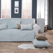 Ριχτάρι Solid 311 Light Grey Teoran Διθέσιο 180x250cm Cotton-Polyester