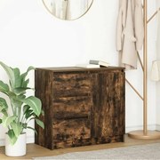 vidaXL Συρταριέρα με Συρτάρια Καπνιστή Δρυς 71x35x65 εκ. Επεξ. Ξύλο